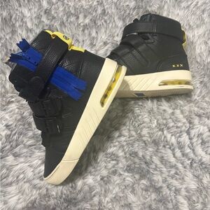 Radii Men's Athletic High-Top Sneakers in Black and Blue